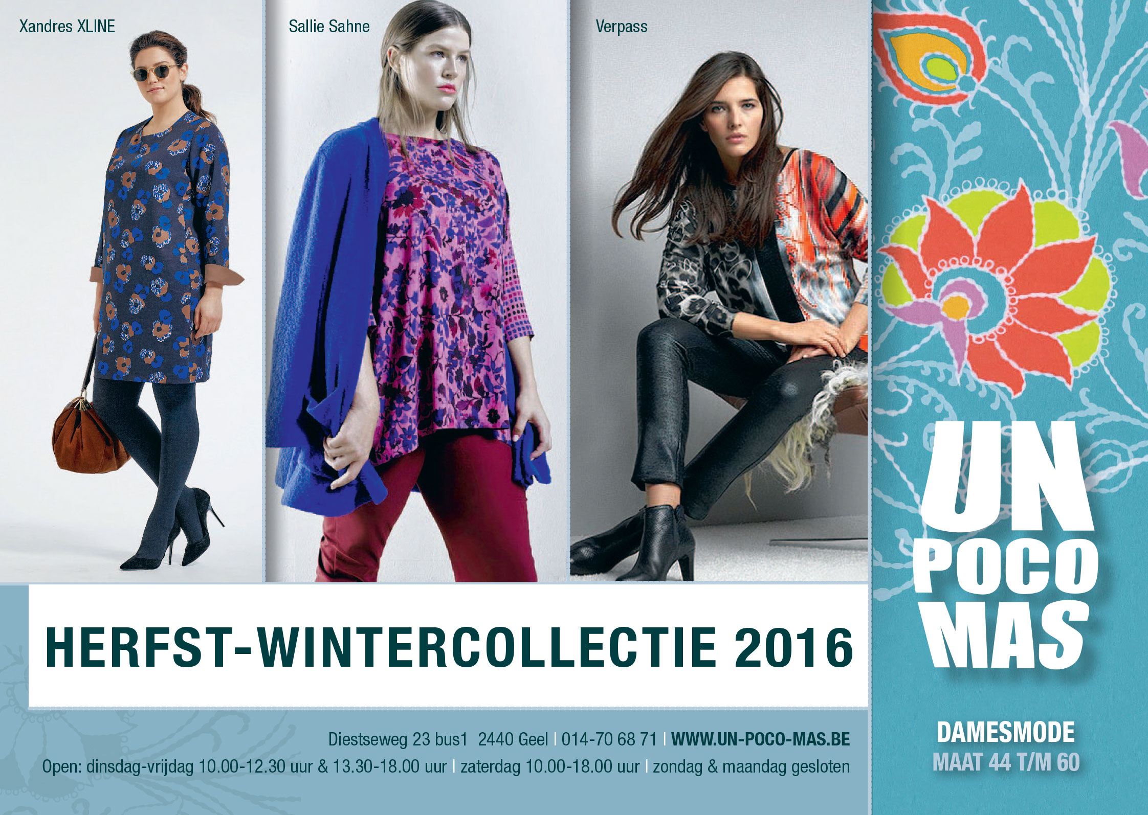 Herfst-Wintercollectie 2016 Un Poco Mas