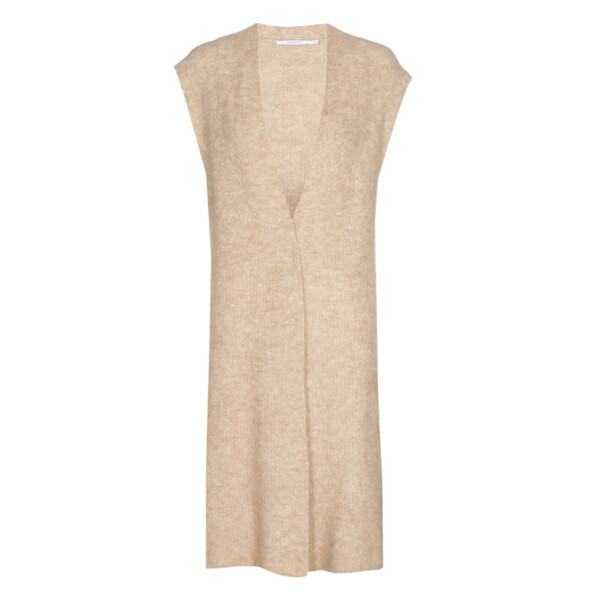 XandresGold - mouwloos vest champagne