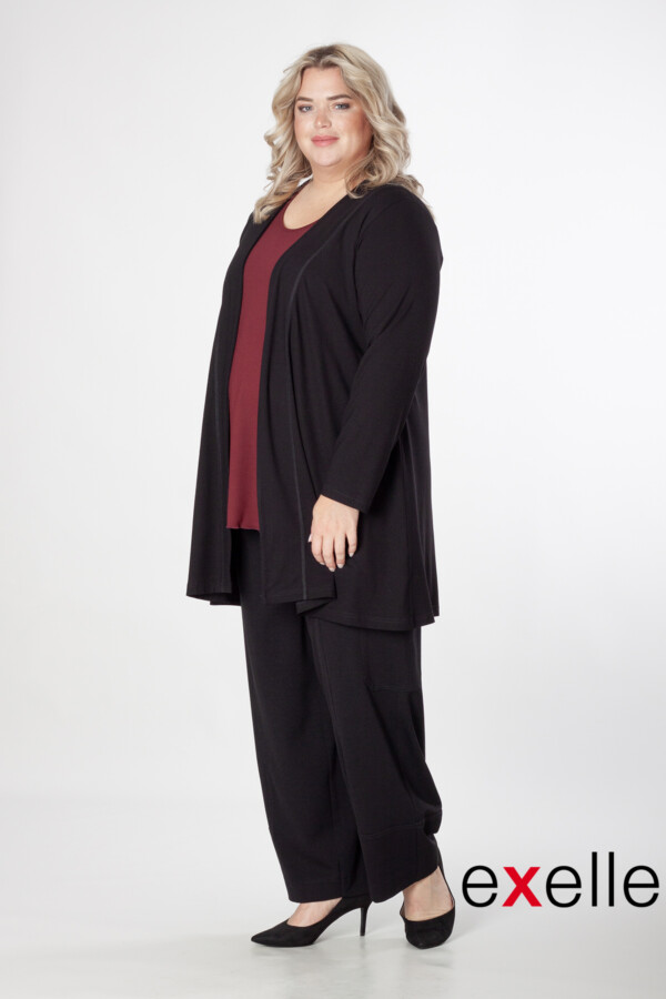 Exelle - cardigan Veerle zwart - Afbeelding 2