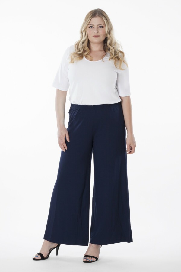Exelle - wijde broek navy