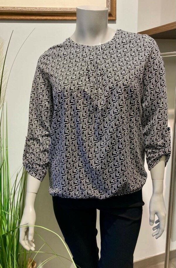 MJ Style - Shirt Merel zwart/wit