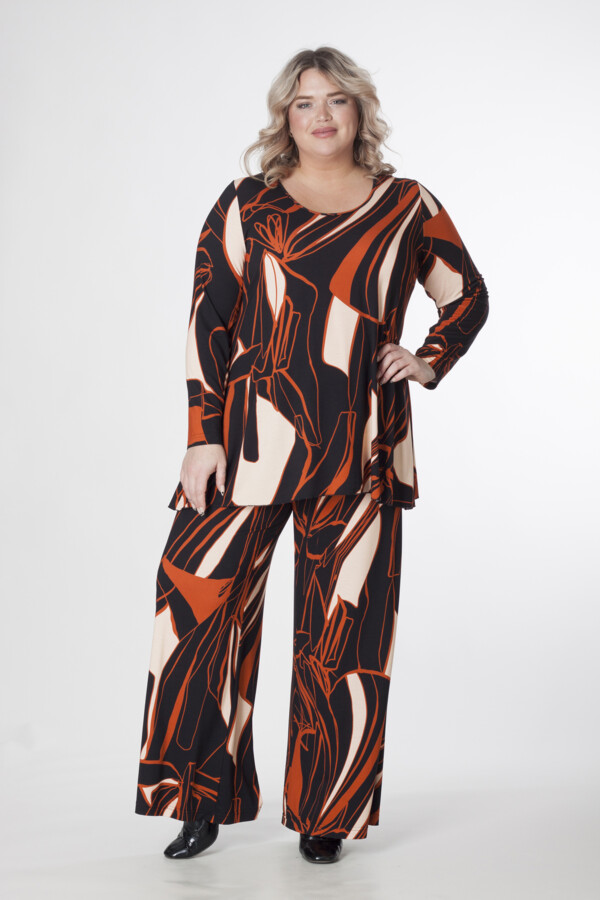 Exelle - tuniek saskatol 'black-apricot-orange' - Afbeelding 7