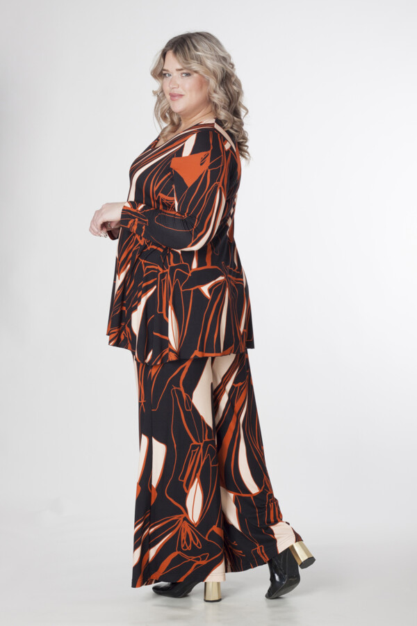 Exelle - tuniek saskatol 'black-apricot-orange' - Afbeelding 6