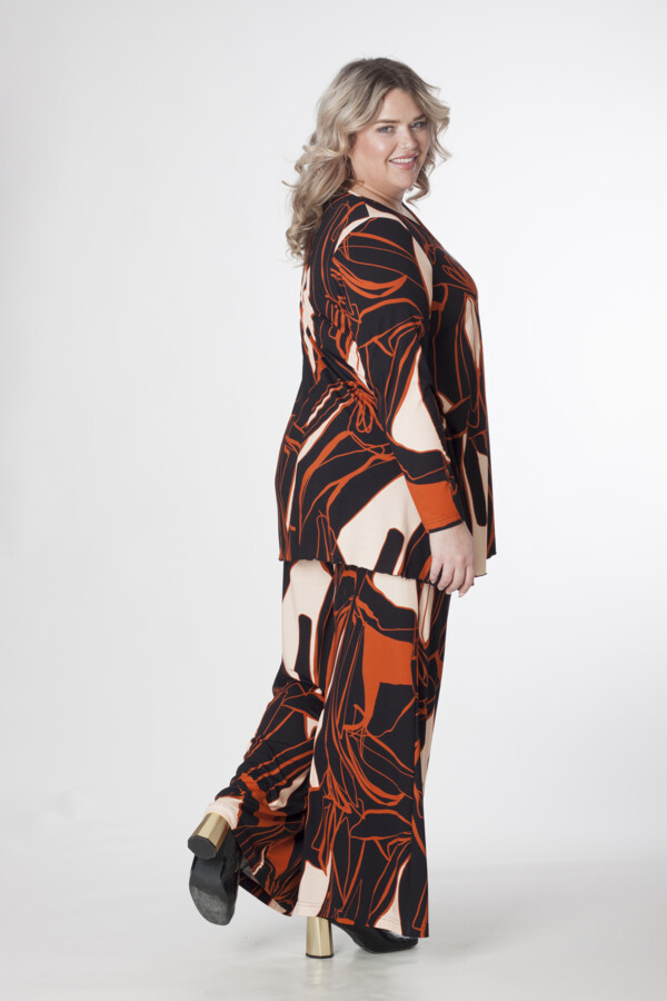 Exelle - tuniek saskatol 'black-apricot-orange' - Afbeelding 4