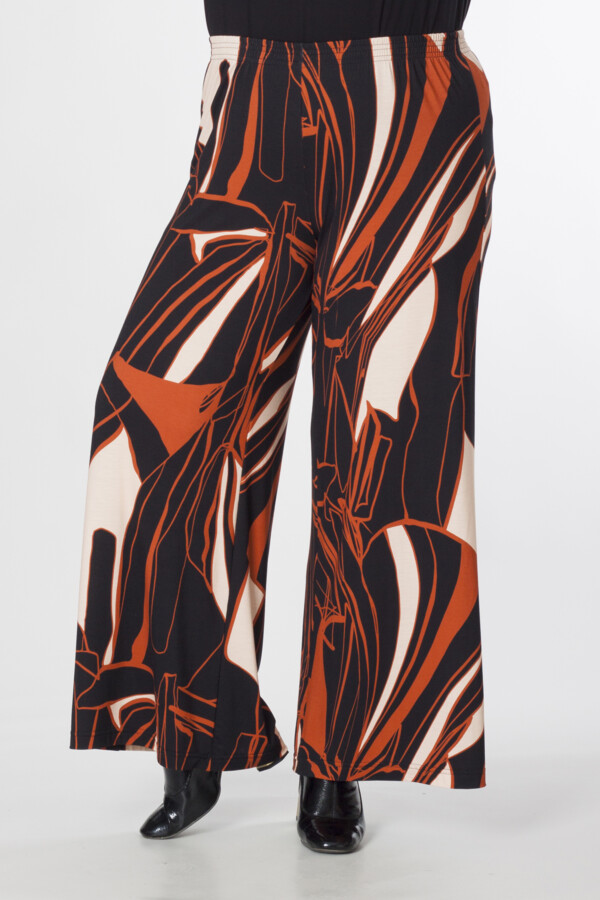 Exelle - broek buto 'black-apricot-orange'