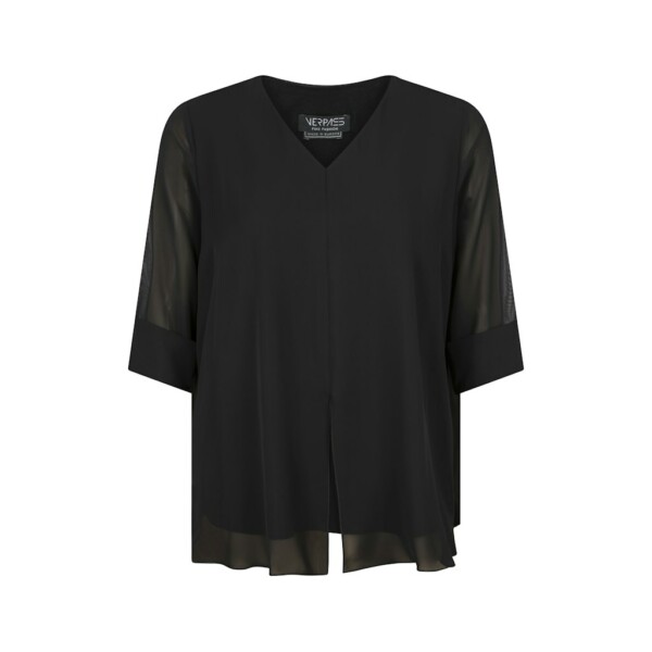 Verpass - blouse voile - zwart