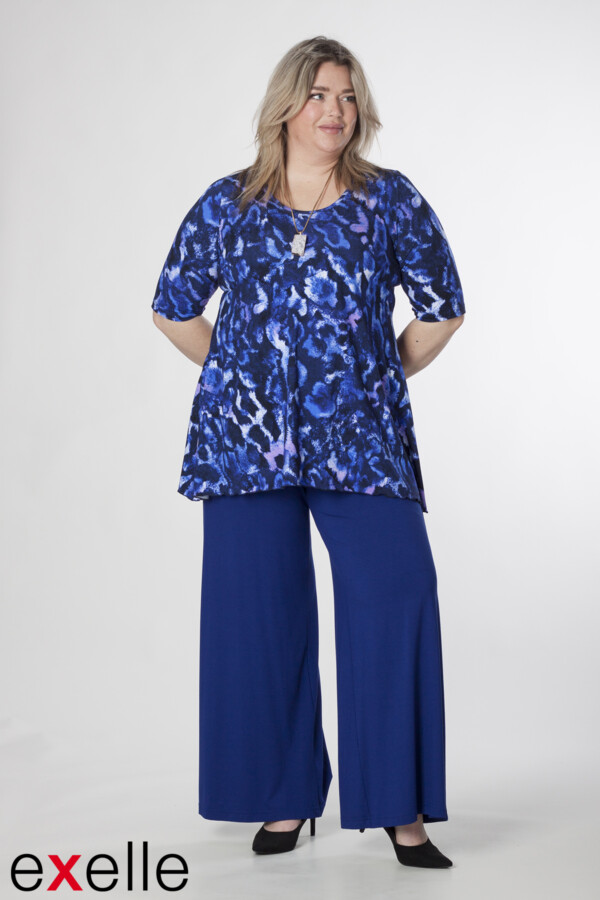 Exelle - wijde broek - BUTO - true blue - Afbeelding 5