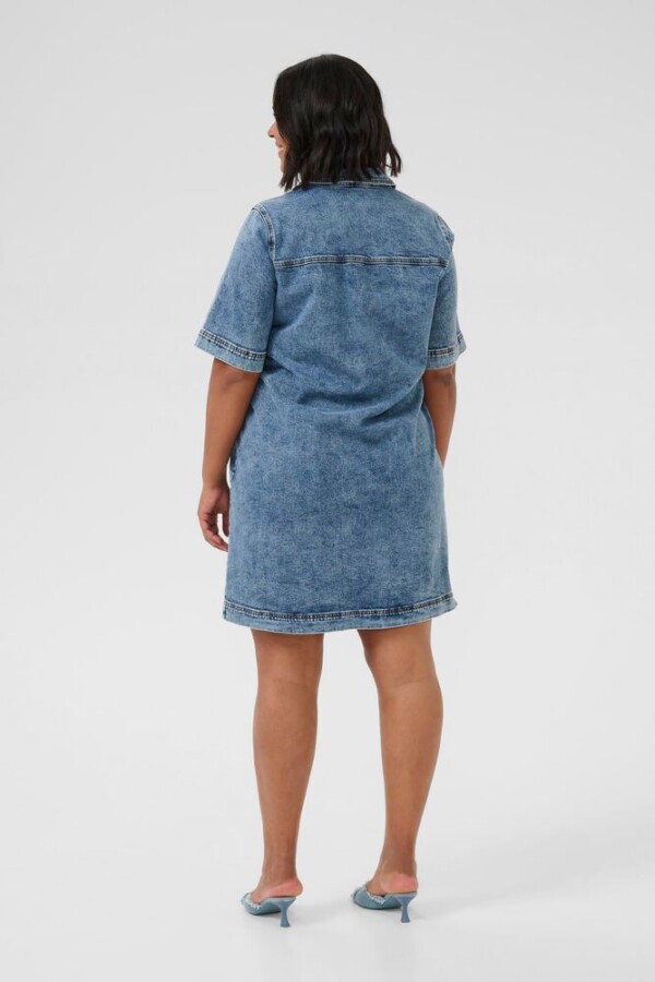Kaffe Curve - elona Denim dress - Afbeelding 5