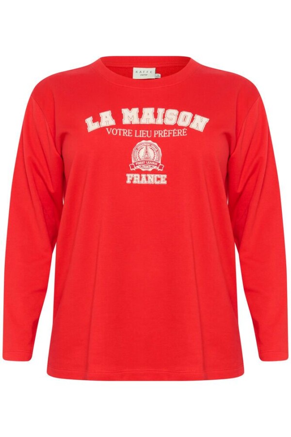 Kaffe Curve - Berla sweatshirt - red