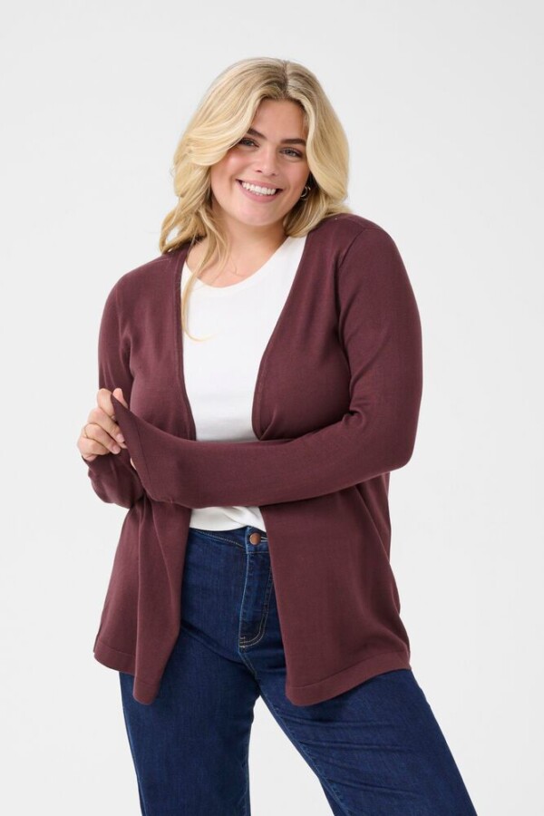 Kaffe Curve - Farsia cardigan - fudge - Afbeelding 5