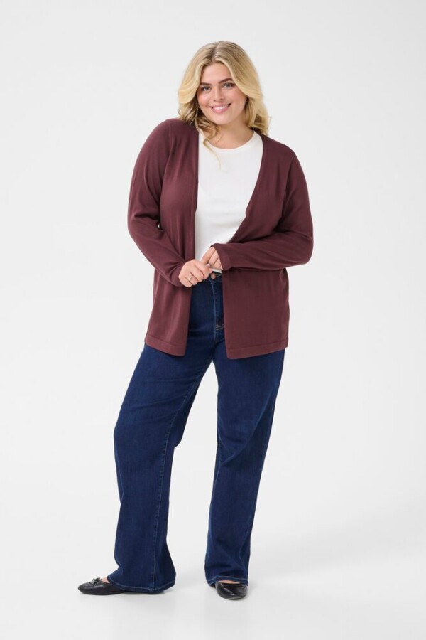Kaffe Curve - Farsia cardigan - fudge - Afbeelding 4