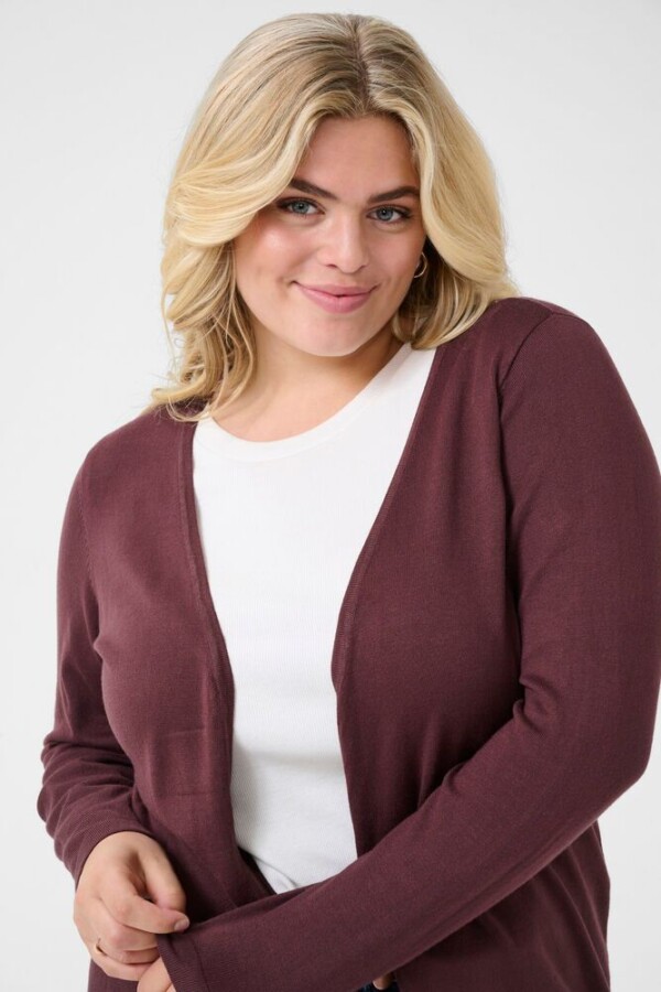 Kaffe Curve - Farsia cardigan - fudge - Afbeelding 2