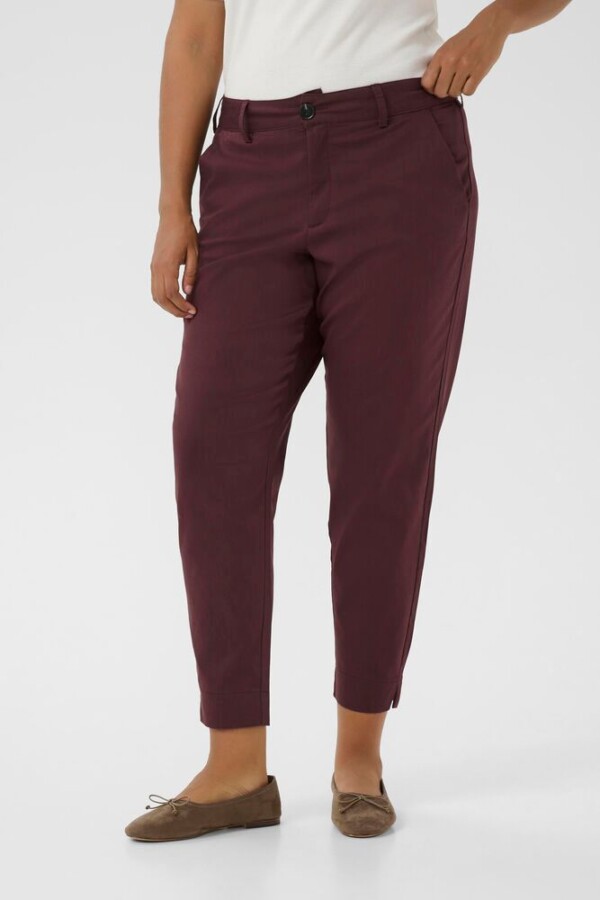 Kaffe Curve - Leana chino 7/8 pants - fudge - Afbeelding 5