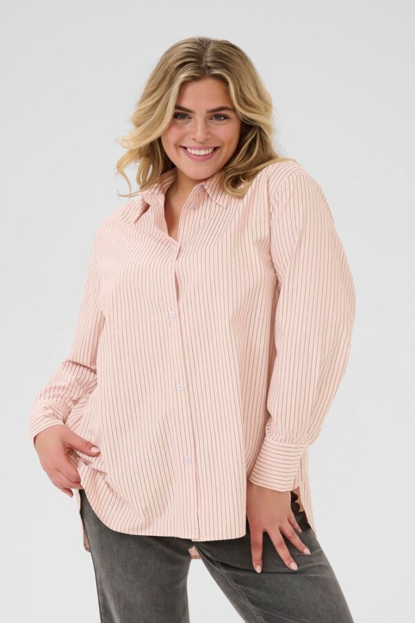 Kaffe Curve - Victa shirt - lotus stripe - Afbeelding 4