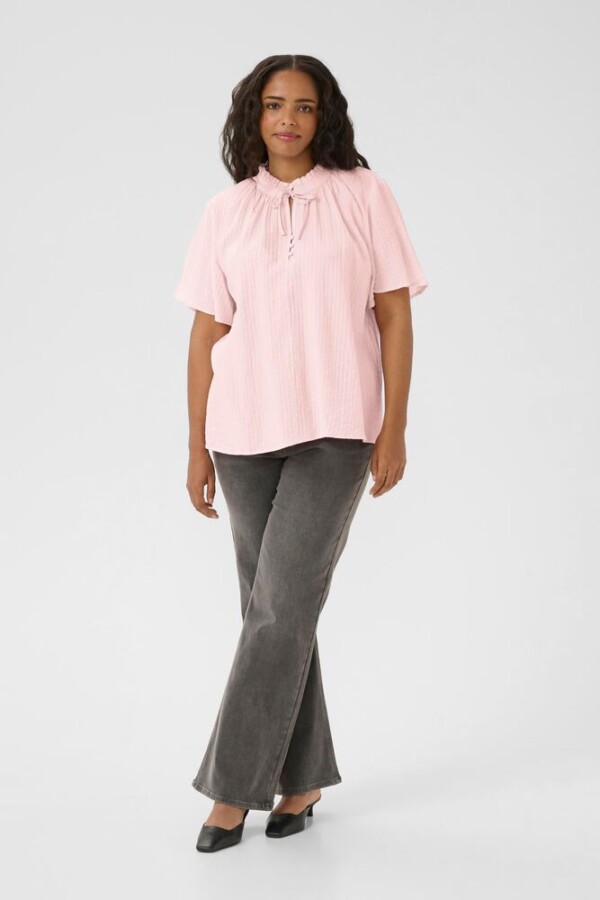 Kaffe Curve - lisana blouse - lotus pink - Afbeelding 4