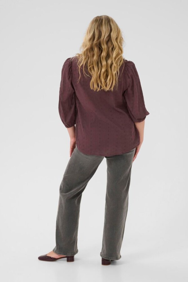 Kaffe Curve - Maia blouse - fudge - Afbeelding 3