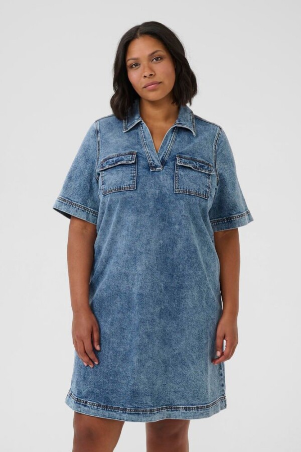 Kaffe Curve - elona Denim dress