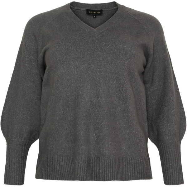 NO1 by Ox - Pull V-hals - grey melange